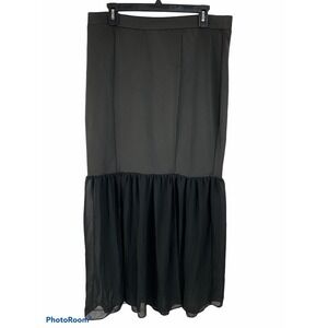 Shop The Trends Womens 1x Black Skirt